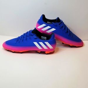 Adidas Messi FG 16.3 Soccer Cleats Blue Pink Orange BA9021  SGC 753002 Men's 7.5